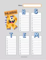 Vista previa - Hojas de trabajo - Conociendo las letras, atención y vocabulario - página 1