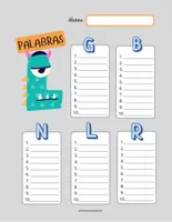 Vista previa - Hojas de trabajo - Conociendo las letras, atención y vocabulario - página 2