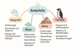 Vorschau - Arbeitsblätter - Lernposter + Arbeitsblätter zum Thema "Antarktis" + Lösung & MP3 + Mindmap + Infografik - Seite 3