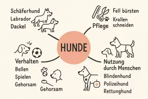 Vorschau - Arbeitsblätter - Lernposter + Arbeitsblatt "Hunde" + Onlineübung & MP3 + Mindmap + Infografik - Seite 3
