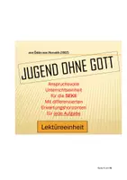 Vorschau - Unterrichtsreihen - Unterrichtseinheit zu Jugend ohne Gott von Ödön von Horváth - Deckblatt