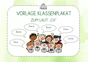 Vorschau - Arbeitsblätter - Vorlage Chor für Klassenplakat - Übung zum Laut "ch" - Deckblatt