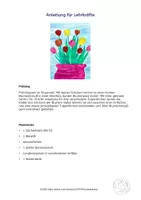Vorschau - Mal- und Bastelvorlagen - Kunst Frühling, Tulpen in der Vase, Tulpe, Grundschule - Seite 3