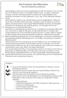 Vorschau - Arbeitsblätter - Gruppenarbeit zur Evolution des Menschen - Seite 1