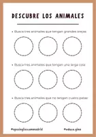 Vista previa - Hojas de trabajo - Comprensión lectora - LOS ANIMALES - página 2
