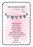 Vorschau - Arbeitsblätter - Herbstwerkstatt 2. Klasse - Deckblatt