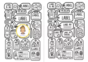 anteprima - Esercizi - LABEL BOOK (Useful for all languages) - Pagina 1