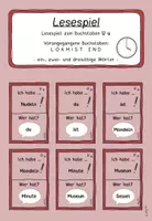 Vorschau - Spiele - Lesespiel U u - Buchstabeneinführung - Deckblatt