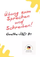 Vorschau - Arbeitsblätter - Übung zum Sprechen und Schreiben B1_menschliche Beziehungen - Deckblatt