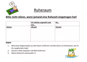 Vorschau - Anderer Materialtyp - Ruheraum Lehrkräfte_ODER_Gesundheitserziehung - Deckblatt