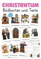 Vista previa - Hojas de trabajo - Bildkarten Christentum Religion Deutsch / tarjetas con imágenes Alemán - Portada