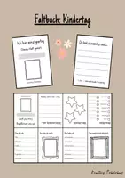 Vorschau - Mal- und Bastelvorlagen - Faltbuch: Kindertag - Ich bin einzigartig - Deckblatt