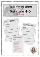 Vorschau - Arbeitsblätter - Als die Welt uns gehörte: Test Kapitel 4-6 | RSAP 2026 - Deckblatt