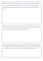 Aperçu - Feuilles d'exercices - Dossier problèmes + - x - Page 2