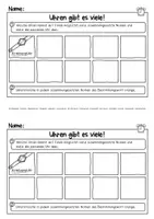 Vorschau - Arbeitsblätter - Uhrzeit Klasse 3 und 4 (Kopiervorlagen) - Seite 2