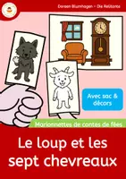 Aperçu - Matériel pour travaux manuels / dessin - Le loup et les sept chevreaux – Marionnettes à doigts - Page de couverture