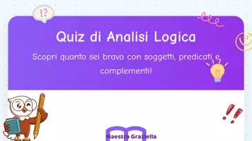 anteprima - Esercizi - Quiz interattivo di analisi logica per bambini di quinta primaria - Pagina 3