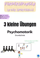 Vorschau - Spiele - Drei kleine psychomotorische Übungen - Deckblatt