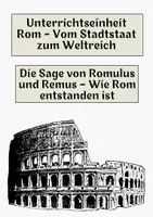 Vorschau - Arbeitsblätter - Die Sage von Romulus und Remus – Wie Rom entstanden ist - Deckblatt