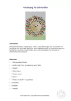Vorschau - Mal- und Bastelvorlagen - Kunst Herbst, Igel drucken mit Acrylfarben, Grundschule - Seite 3