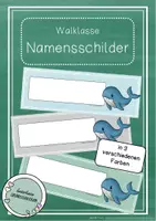 Vorschau - Anderer Materialtyp - Walklasse - Namensschilder (editierbar) - Deckblatt