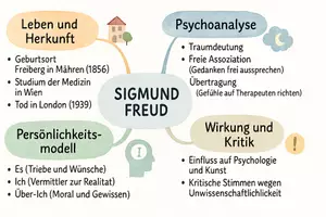 Vorschau - Arbeitsblätter - Lernposter + Arbeitsblätter zum Thema "Sigmund Freud" + Lösung & MP3 + Mindmap + Infografik - Seite 3