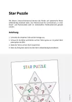Vorschau - Stationenlernen - Numbers: Star Puzzle (Englisch) - Seite 1