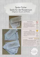 Vorschau - Spiele - Spiele für den Klassenraum (allgemein u. fächerspezifisch) - Deckblatt