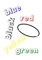 Vorschau - Arbeitsblätter - Ausmalblatt Englisch - The colours - Seite 3