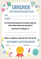 Vorschau - Anderer Materialtyp - Abschiedsgeschenk 4. Klasse Urkunde für Kinder zum Ende der Grundschule Urkunde zum Grundschulabschluss - Seite 2