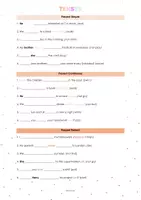 Vorschau - Spiele - TENSES PRACTICE (Arbeitsblätter + interactive tasks) - Deckblatt