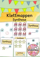 Vorschau - Mal- und Bastelvorlagen - Klettmappen, Synthese, Buchstaben, erstes Lesen - Deckblatt