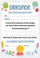 Vorschau - Anderer Materialtyp - Abschieds-Urkunde zum Grundschulabschluss Urkunde Grundschulabschluss – Abschied 4. Klasse. Abschiedsgeschenk. Urkunde für Kinder zum Ende der Grundschule. Auszeichnung für Kinder. - Seite 2