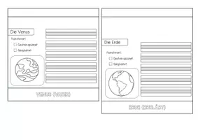 Vorschau - Arbeitsblätter - PLANETEN - FLIPBOOK 1. & 2. Klasse - Seite 2