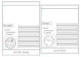 Vorschau - Arbeitsblätter - PLANETEN - FLIPBOOK 1. & 2. Klasse - Seite 3