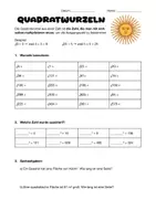 Vorschau - Arbeitsblätter - Mathe: Quadratwurzel - Einführung - Deckblatt