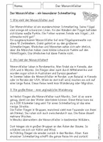 Vorschau - Arbeitsblätter - Der Monarchfalter Sachtext, Steckbrief & Bilder - Seite 1