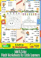 Aperçu - Jeux - Math Worksheets for Little Learners - Page de couverture