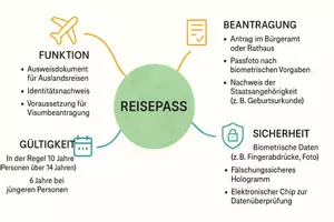 Vorschau - Arbeitsblätter - Arbeitsblätter zum Thema "Reisepass" (Lückentext, Hörverstehen) + Lösung & MP3 + Mindmap + Infografik - Seite 3