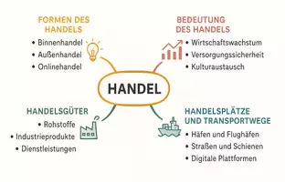 Vorschau - Arbeitsblätter - Lernposter + Arbeitsblätter zum Thema "Handel" + Lösung & MP3 + Mindmap + Infografik - Seite 3
