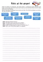 Vorschau - Arbeitsblätter - Rules at the Airport / Indirect Speech / Commands - Deckblatt