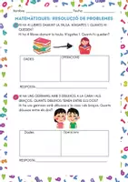 Vista previa - Hojas de trabajo - PROBLEMES MATEMÀTICS ciclo inicial - página 3