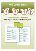 Vorschau - Arbeitsblätter - Wirkung von Drogen auf das Nervensystem (Tandembogen) - Deckblatt