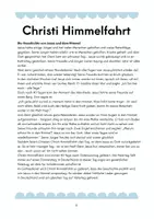 Vorschau - Arbeitsblätter - Was ist Christi Himmelfahrt mit Ausmalbildern und einem Quiz - Deckblatt