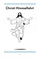 Vorschau - Arbeitsblätter - Was ist Christi Himmelfahrt mit Ausmalbildern und einem Quiz - Seite 1