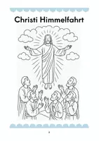Vorschau - Arbeitsblätter - Was ist Christi Himmelfahrt mit Ausmalbildern und einem Quiz - Seite 2