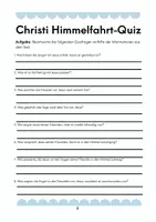 Vorschau - Arbeitsblätter - Was ist Christi Himmelfahrt mit Ausmalbildern und einem Quiz - Seite 3
