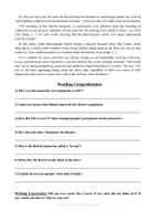 Aperçu - Feuilles d'exercices - Reading Comprehension - The Royal Family & The Crown show - Page 1