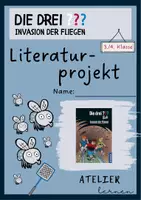 Vorschau - Unterrichtsreihen - Literaturprojekt Die drei ??? Invasion der Fliegen - Deckblatt