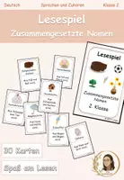 Vorschau - Spiele - Lesespiel - Zusammengesetzte Nomen - Deckblatt